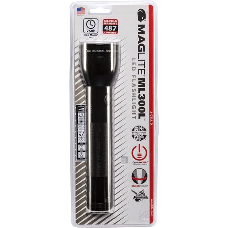 Maglite ML300L 2 D-Cell Torcia elettrica