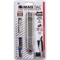 Maglite Mag-Tac crowned bezel torcia elettrica grigio