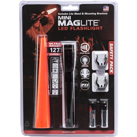 Maglite Mini-LED 2AA torcia sicurezza nero