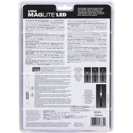Maglite Mini-LED 2AA torcia sicurezza nero