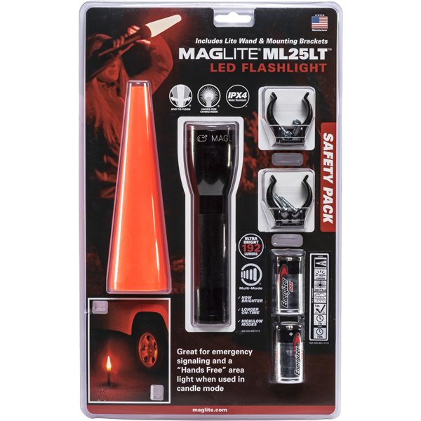 Maglite ML25 LED torcia sicurezza nero
