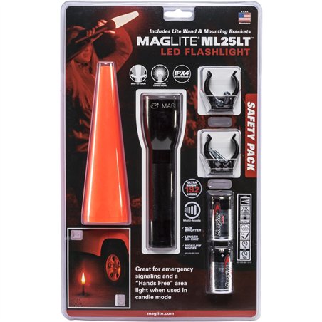Maglite ML25 LED torcia sicurezza nero