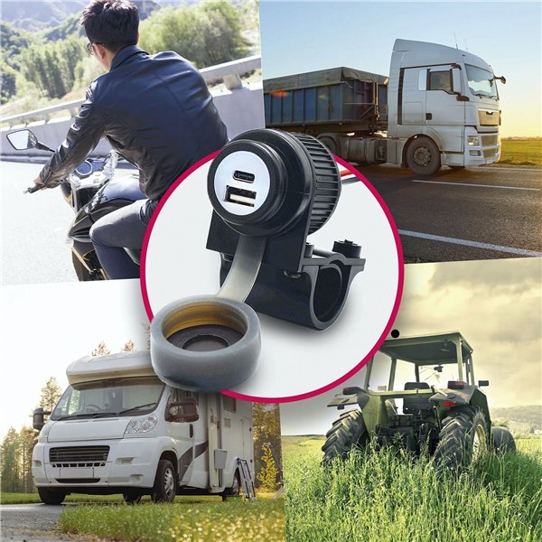 Midland motocicletta Duo USB presa