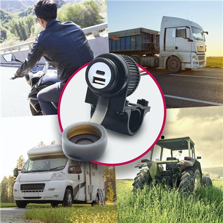 Midland motocicletta Duo USB presa