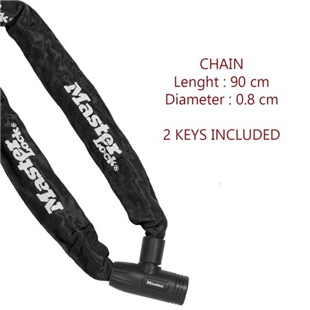 Master Lock lucchetto a catena 0,9m x 8mm 8391EURDPRO