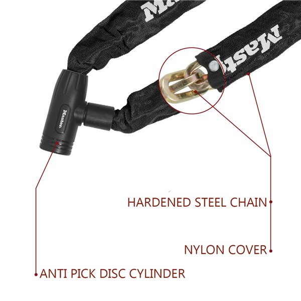 Master Lock lucchetto a catena 0,9m x 8mm 8391EURDPRO