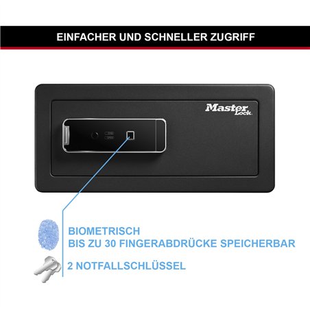 Master Lock cassaforte di sicur. biometrica grande LX110BEURHRO