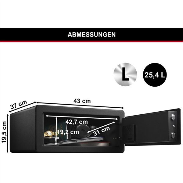 Master Lock cassaforte di sicur. biometrica grande LX110BEURHRO
