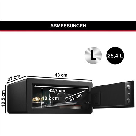 Master Lock cassaforte di sicur. biometrica grande LX110BEURHRO