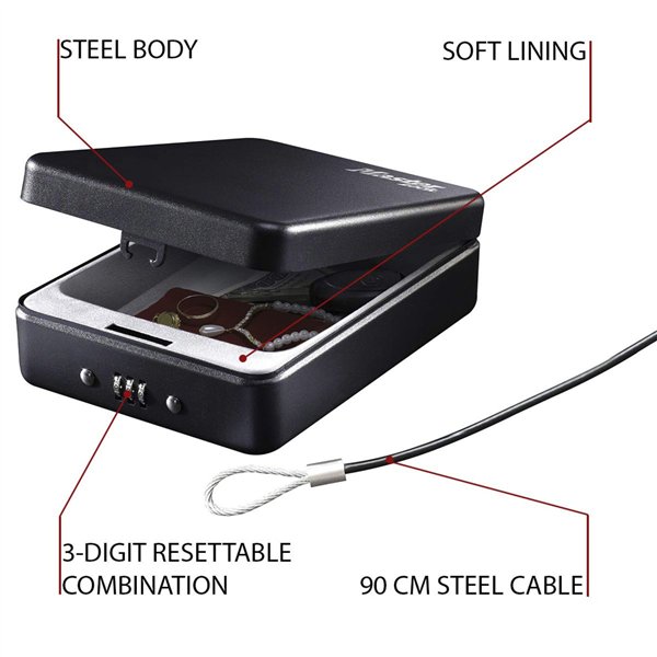 Master Lock cassetta di sicurez. portatile  P005CEURBLKHRO