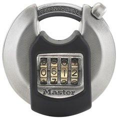 Master Lock lucchetto c. combin. a disco inox M40EURDNUM