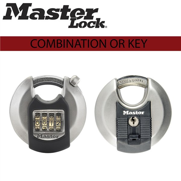Master Lock lucchetto c. combin. a disco inox M40EURDNUM