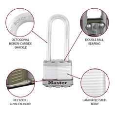 Master Lock lucchetto con prot. anticorrosione 45mm M1EURDLJ 2