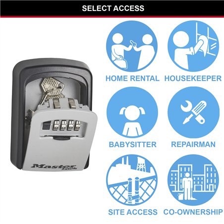 Master Lock cassaforte per chiavi set mont.Classic 5401EURD