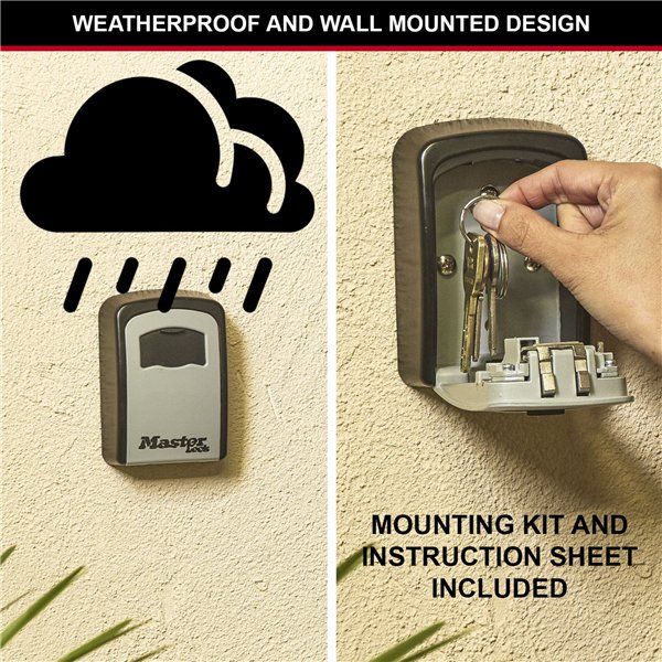 Master Lock cassaforte per chiavi set mont.Classic 5401EURD