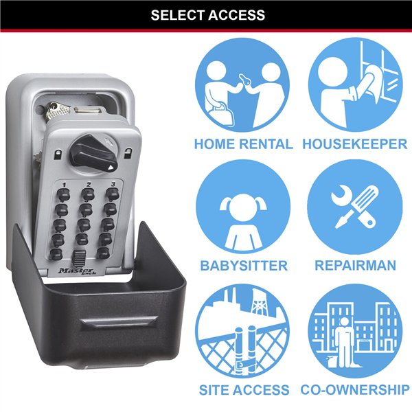 Master Lock Mini cassaforte chiavi set montagg.par. 5426EURD