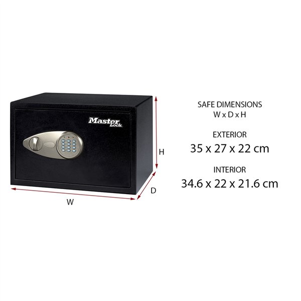 Master Lock cassaforte 16L X055ML