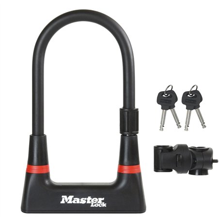 Master Lock lucchetto a U in acciaio con supporto 8279EURDPRO