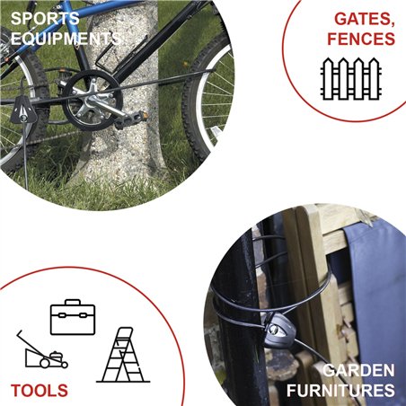 Master Lock Python lucchetto a cavo regolab. 5mm 8417EURDPRO