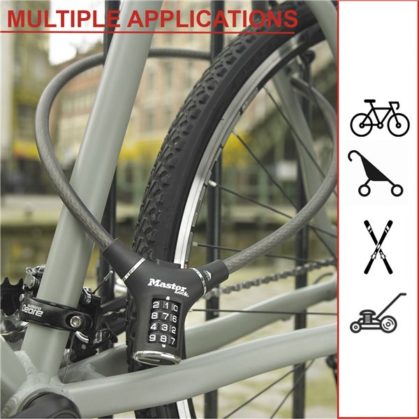 Master Lock lucchetto cavo 12mm design ergonomico 8229EURDPRO