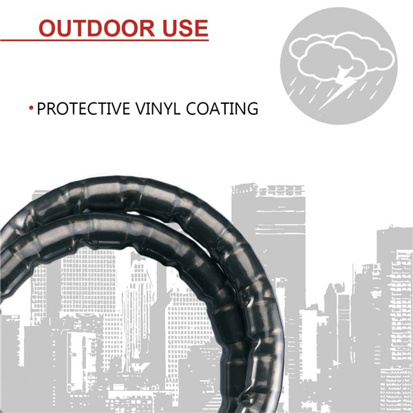 Master Lock cavo antifurto armato a chiave 22mm 8115EURDPS