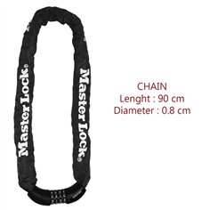 Master Lock cavo antifurto in acciaio temprato 8mm 8392EURDPRO 2
