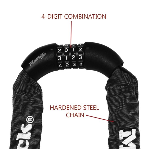 Master Lock cavo antifurto in acciaio temprato 8mm 8392EURDPRO