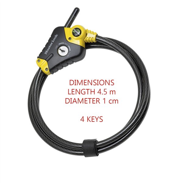 Master Lock Python lucchetto a cavo regolabile 10mm 8420EURD