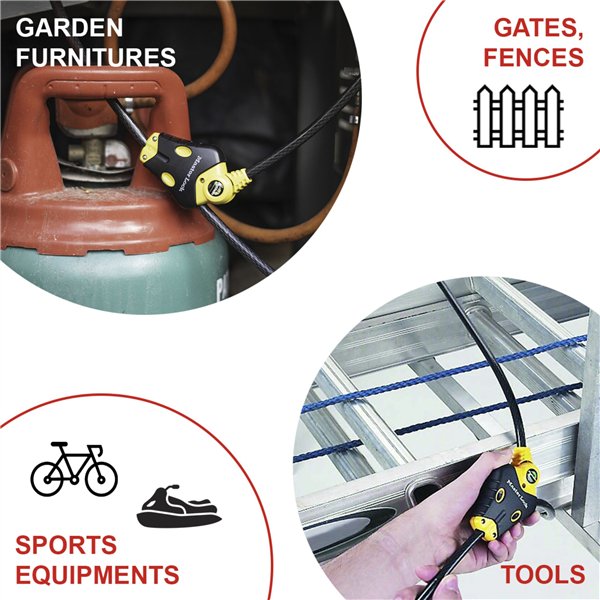 Master Lock Python lucchetto a cavo regolabile 10mm 8420EURD