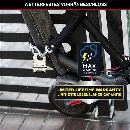 Master Lock Vorhängeschloss con 8-kant.28mm Bügel M1177EURDCC