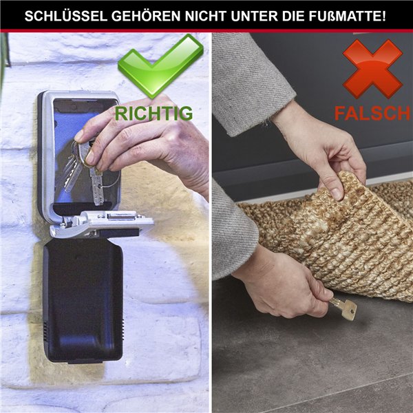 Master Lock cassaf. per chiavi + set montaggio illumin. 5425EURD