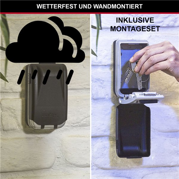 Master Lock cassaf. per chiavi + set montaggio illumin. 5425EURD