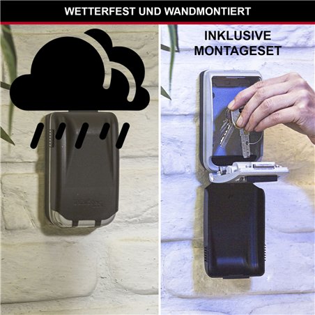 Master Lock cassaf. per chiavi + set montaggio illumin. 5425EURD