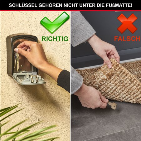 Master Lock cassaforte per chiavi + set montaggio