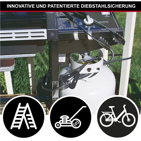 Master Lock Python cavo antifurto regolab. 8mm 8418EURD