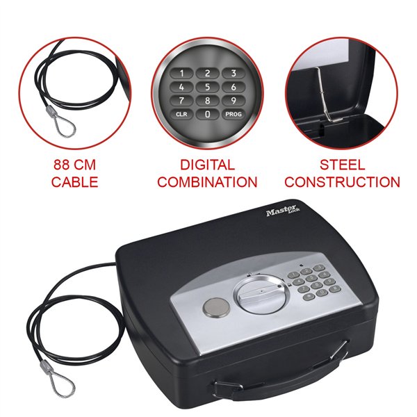 Master Lock cassetta di sicurez. portatile  P008EML