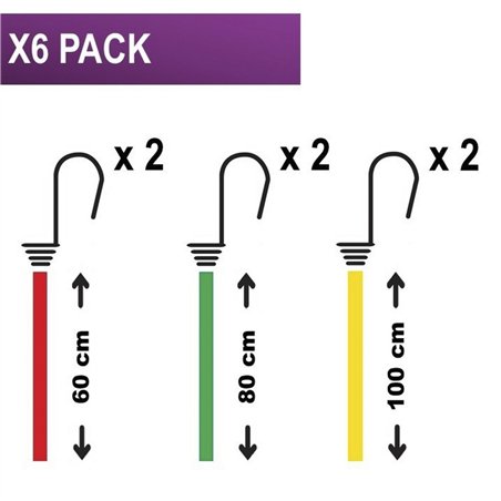 6x1 Master Lock cinghia elastica Twin Wire 3040EURDAT