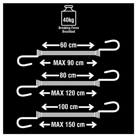 6x1 Master Lock cinghia elastica Twin Wire 3040EURDAT