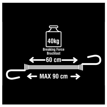 2x1 Master Lock cinghia elast. Twin Wire doppio ganc.3020EURDAT