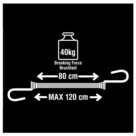 2x1 Master Lock cinghia elastica doppio ganc. 3021EURDAT