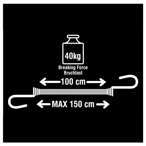 2x1 Master Lock cinghia elastica doppio ganc. 3022EURDAT