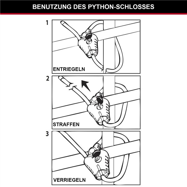 Master Lock cavo antifurto regolabile Python 10mm 8433EURD