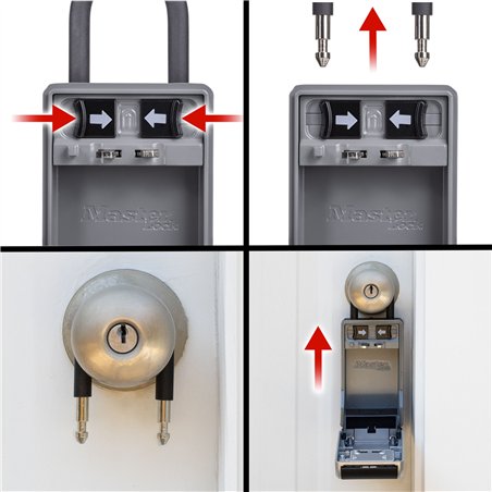 Master Lock cassetta portachiavi con grillo removibile 5480EURD