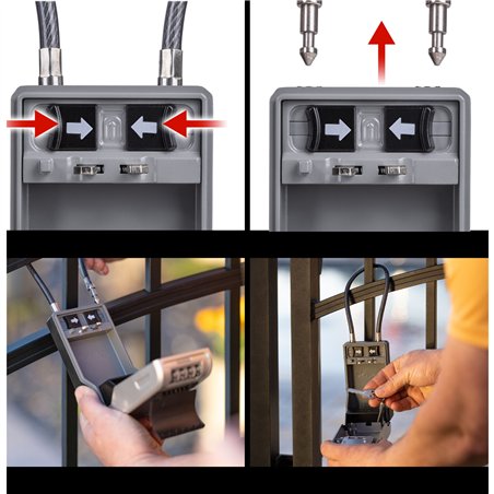 Master Lock cassetta portachiavi con grillo removibile 5482EURD