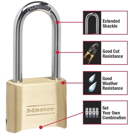 Master Lock lucchetto combinaz. di zinco 175EURDLH