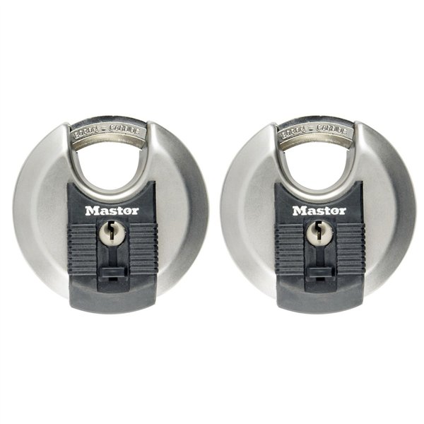 Master Lock lucchetto 2-Disc in inox (70mm) M40E