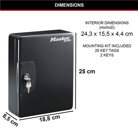 Master Lock armad. portachiavi per 25 chiavi KB-25ML