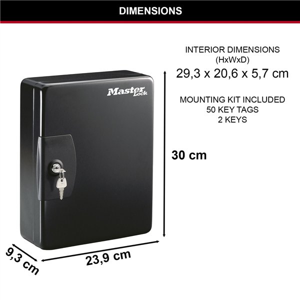 Master Lock armad. portachiavi per 50 chiavi KB-50ML