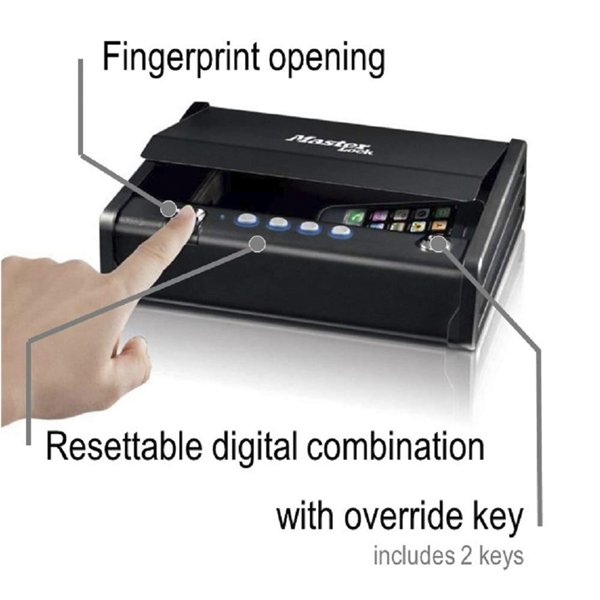 Master Lock Small Safe MLD08EB biometric lock