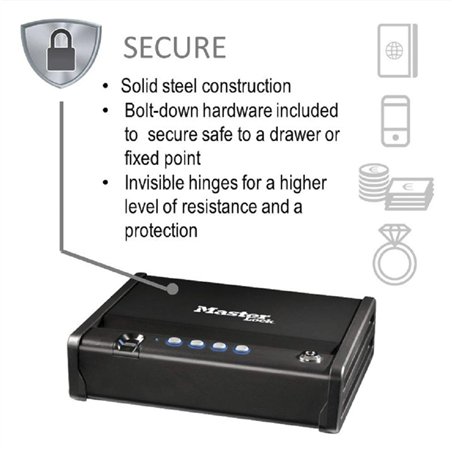 Master Lock Small Safe MLD08EB biometric lock